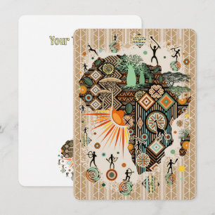 Patrón de elementos tribales decorativos de mapas 