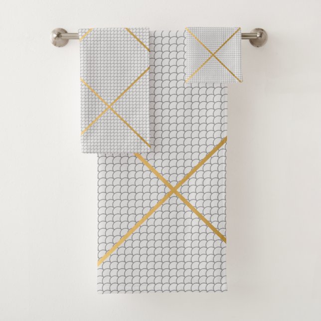 PATRÓN DE ESCALA DE MERMAID DE ORO BLANCO GRIS (In situ)