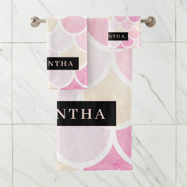 Patrón de escalas de sirena de color de agua pasto