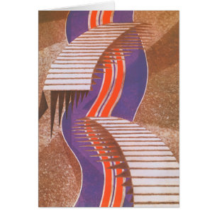 Patrón de escalera de plantilla de jazz Art Deco a