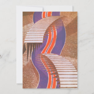 Patrón de escalera de plantilla de jazz Art Deco v