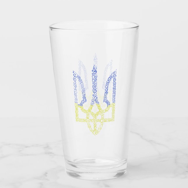 Patrón de espiral de tridente de trízub del escudo (Anverso)
