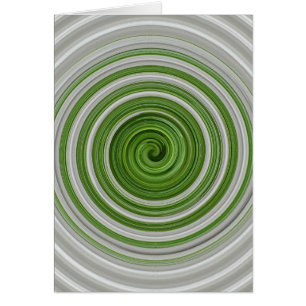 Patrón de espiral verde-blanco