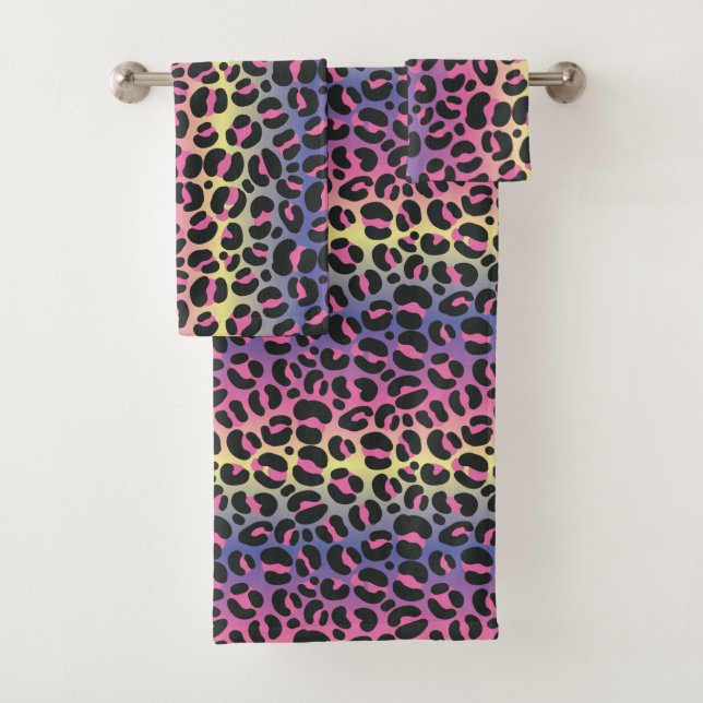 Patrón de estampado de animal de leopardo arcoíris (In situ)