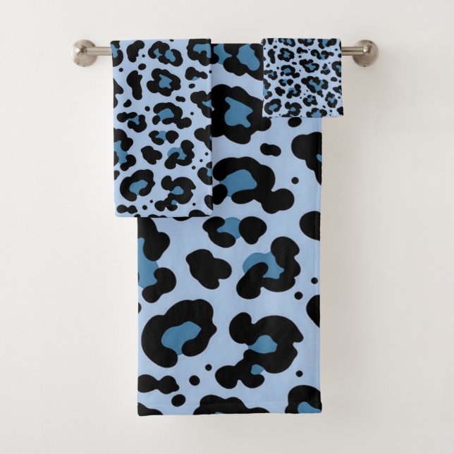 Patrón de estampado de leopardo azul (In situ)