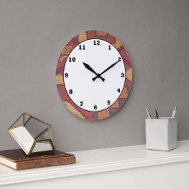 Patrón de estilo suroeste reloj de pared divertido