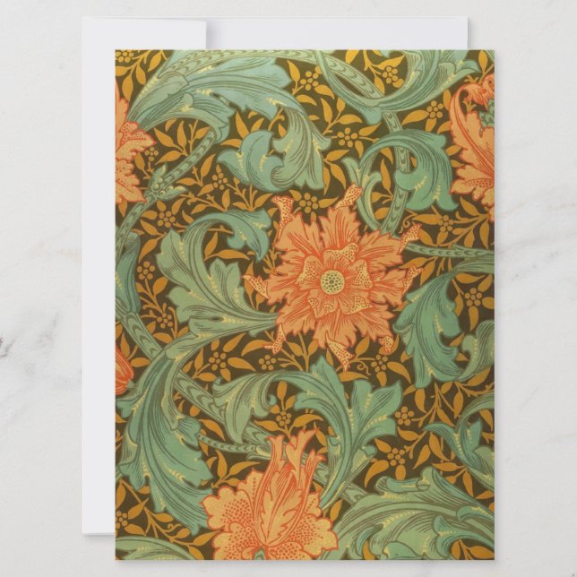 Patrón de estilo único William Morris Art Nouveau (Anverso)