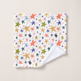 Patrón de Estrella Colorido Vibrante Con