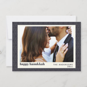 Patrón de estrella Hanukkah moderno Tarjeta de fot