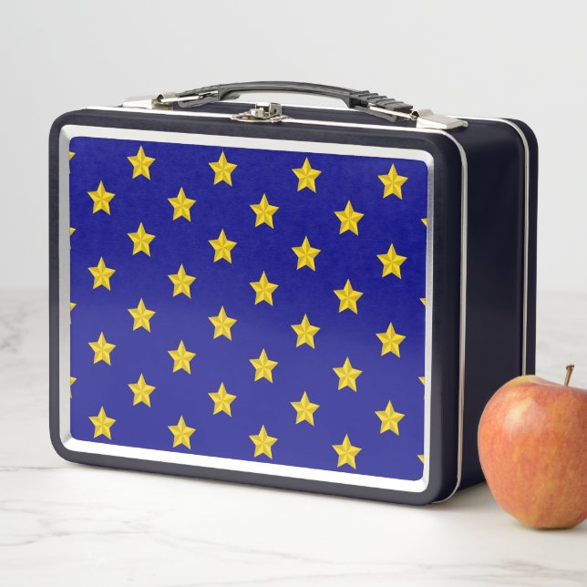 Patrón de estrellas de oro, azul marino, exclusivo (In situ)
