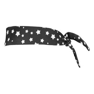 Patrón de estrellas negras y blancas