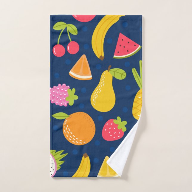 Patrón de Fiesta de las olas de verano tropicales (Toalla de mano)