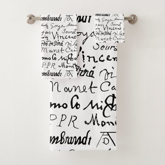 Patrón de firmas de famosos artistas (In situ)