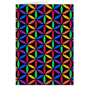 Patrón de flor arco iris