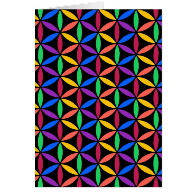 Patrón de flor arco iris (Frente)