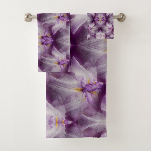 Patrón de flor de iris japonés púrpura (In situ)
