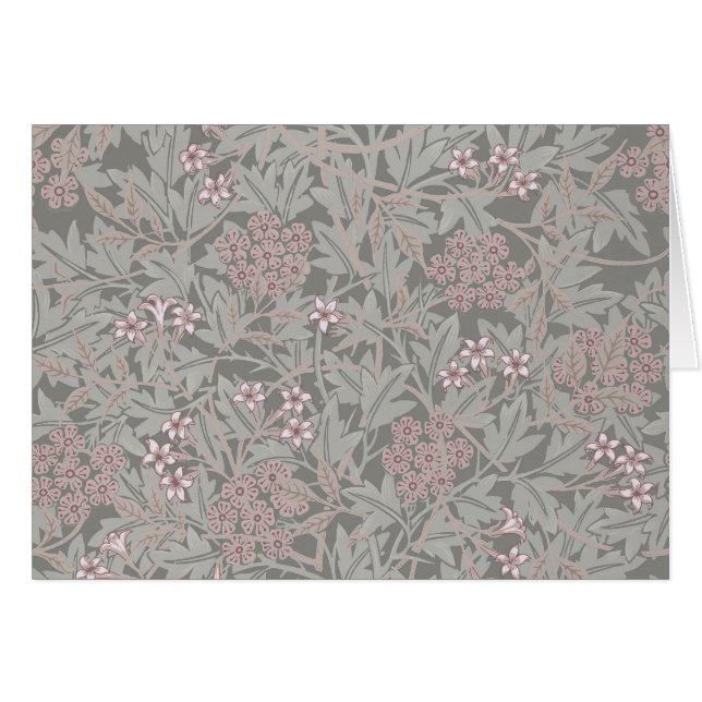 Patrón de Flor de Jazmín de William Morris (Anverso (Horizontal))