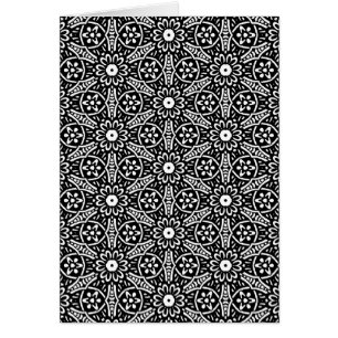 Patrón de flor geométrica