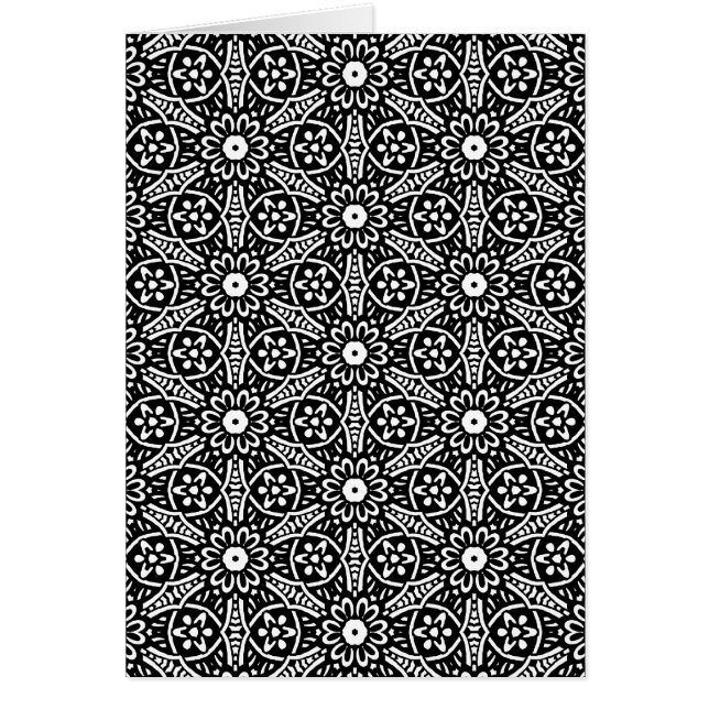 Patrón de flor geométrica (Frente)