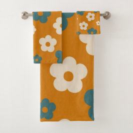 Patrón de flor hippie azul precoz