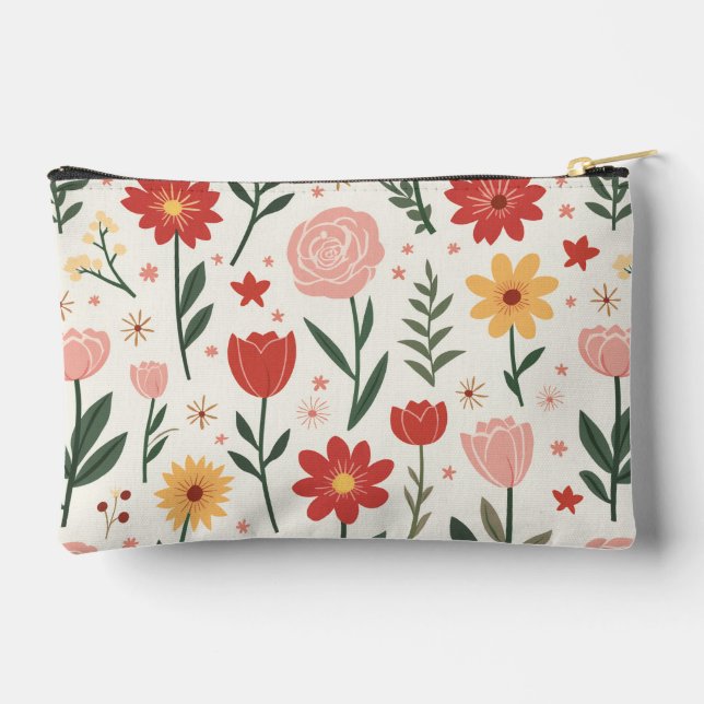Patrón de flor Imprimir Cortar la bolsa (Reverso )