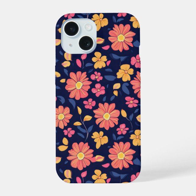 Patrón de flor retro (Reverso )