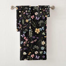 Patrón De Flor Y Mariposas Acuáticas