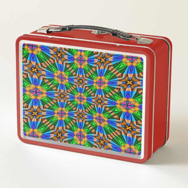 Patrón de flores abstractas únicas (Reverso)