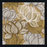 Patrón de flores Art Deco. Arte de la línea dorada<br><div class="desc">Patrón de flores Art Deco. Arte de línea dorada de flores. fondo floral. flor,  oro,  loto,  vintage,  arte,  arte deco,  asiático,  fondo,  flor,  flor,  botánico,  botánico,  chino,  vestido,  dibujo,  dibujado,  elemento,  sin fin,  tela,  vintage,  retro,  ilustracion</div>