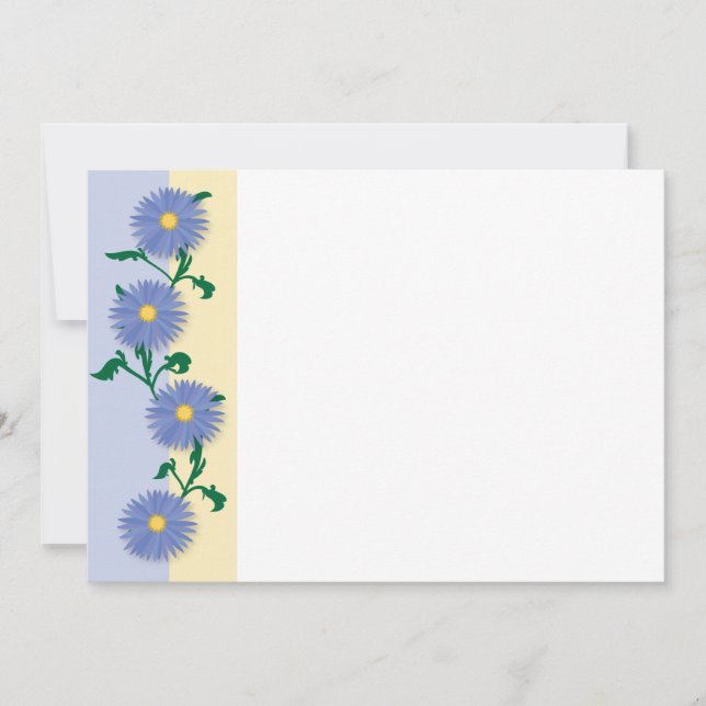 Patrón de flores azules (Anverso)