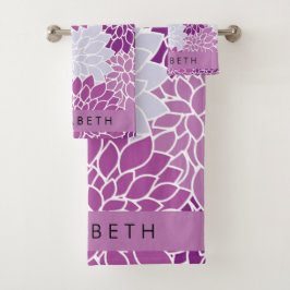 Patrón De Flores, Dahlia Púrpura, Tu Nombre