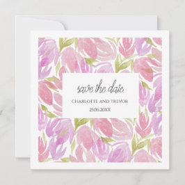 Patrón de flores de color rosa morado de fucsia