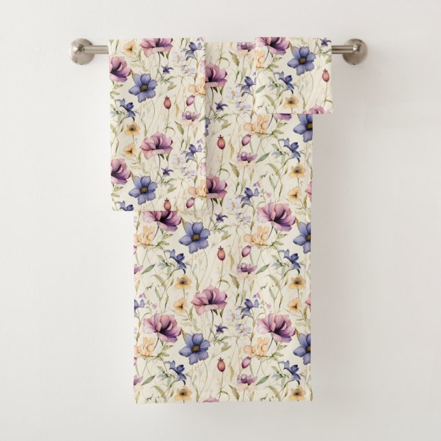 Patrón de flores de iris vintage (In situ)