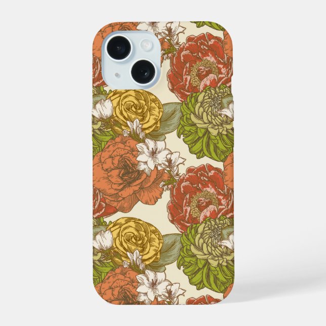 Patrón de flores de jardín (Reverso )