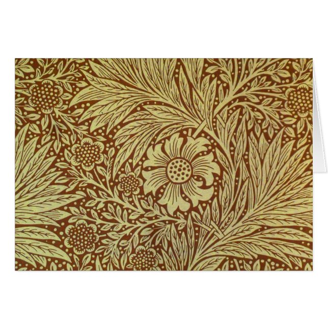 Patrón de flores de la Antigüedad de William Morri (Anverso (Horizontal))