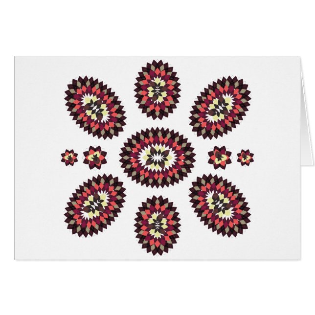 Patrón de flores de Mandala (Anverso (Horizontal))