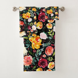 Patrón de flores de verano de las acuarelas modern