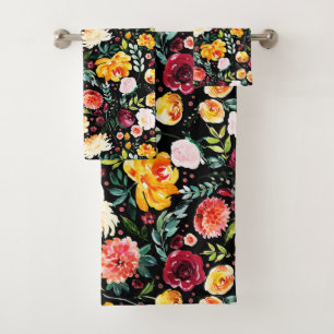 Patrón de flores de verano de las acuarelas modern