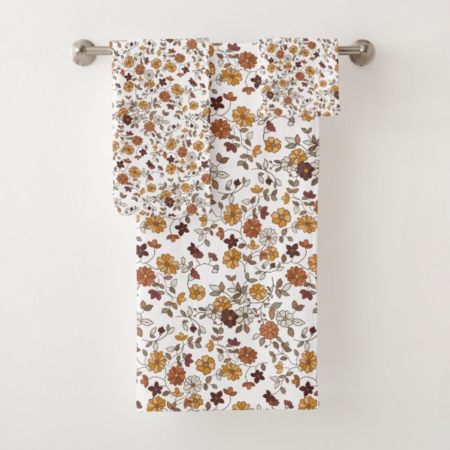 Patrón de flores del Boho retro (In situ)