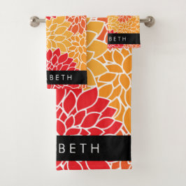 Patrón De Flores, Naranja Dahlia, Su Nombre