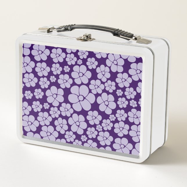 Patrón de flores - Púrpura (Anverso)