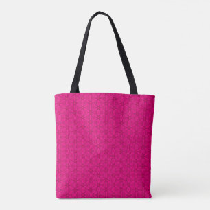 Patrón de flores rosadas calientes Bolsa de tetas