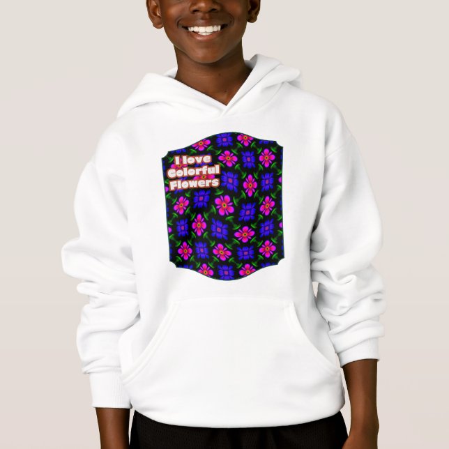 Patrón de flores rosas adorables (Anverso)