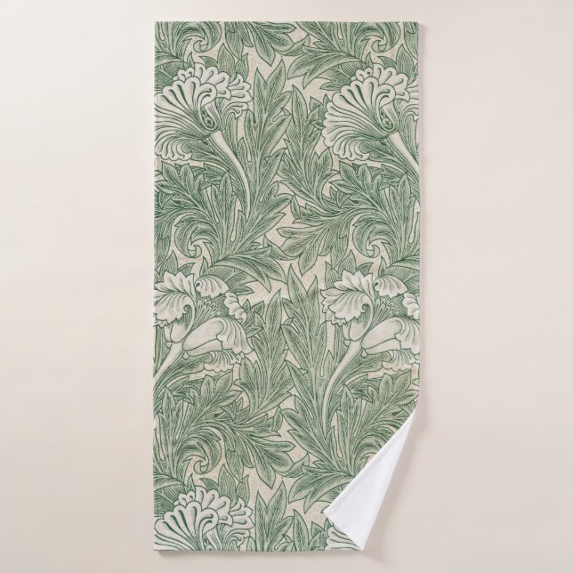 Patrón de flores, William Morris (Toalla de baño)