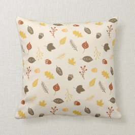 Patrón de flotación otoño Cojín decorativo otoño