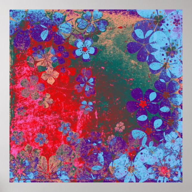 Patrón de fondo floral de arte (Frente)