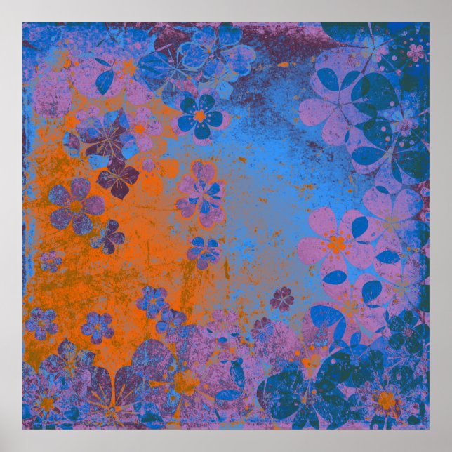 Patrón de fondo floral de arte 2 (Frente)