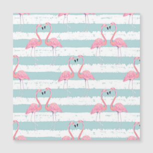 Patrón de fondo rayado Flamingo exótico