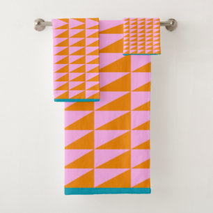 Patrón de forma geométrica cúpula Naranja rosa 