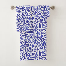 Patrón de formas azules